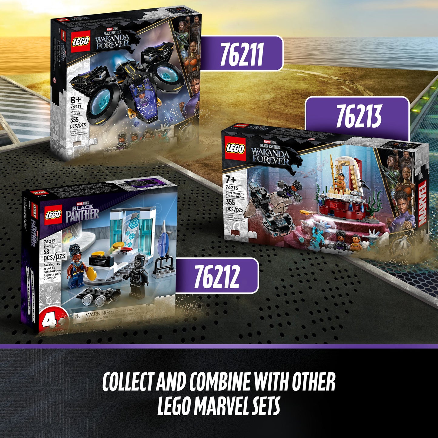 LEGO® Marvel Super Heroes Marvel Shuri's Sunbird Black Panther Set