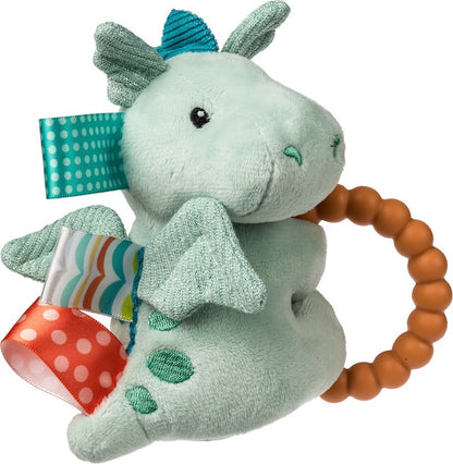 Taggies Drax Dragon Teether Rattle - 6"