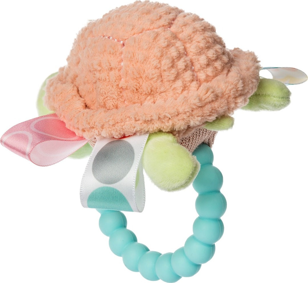 Taggies Tippy Turtle Teether Rattle - 6"
