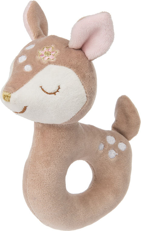 Itsy Glitzy Fawn Rattle - 6"