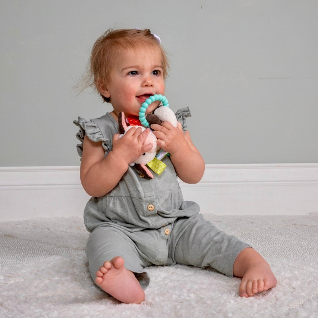 Taggies Buttercup Cow Teether Rattle - 6"