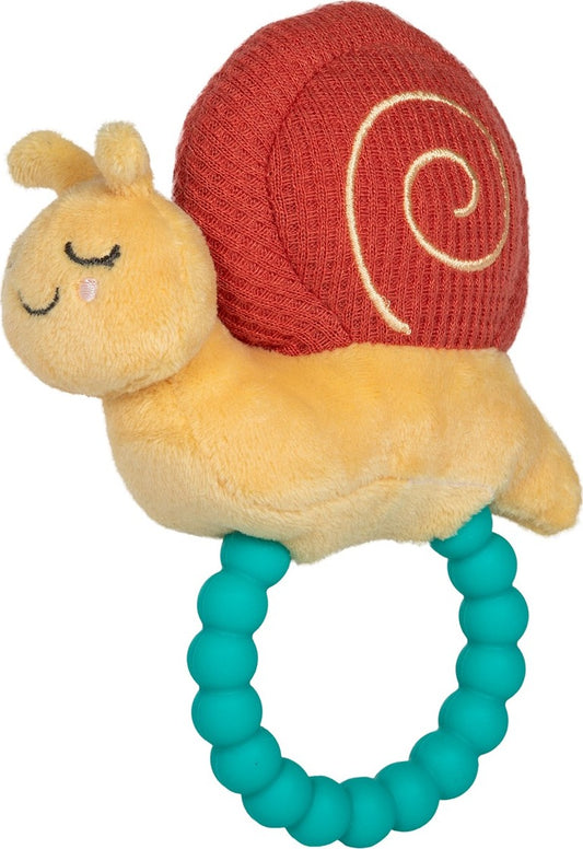 Skippy Snail Teether Rattle - 6"