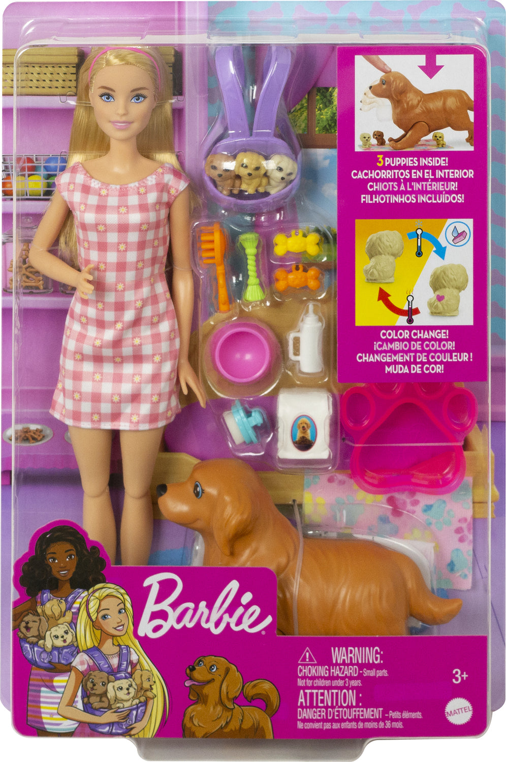 Barbie Doll And Pets