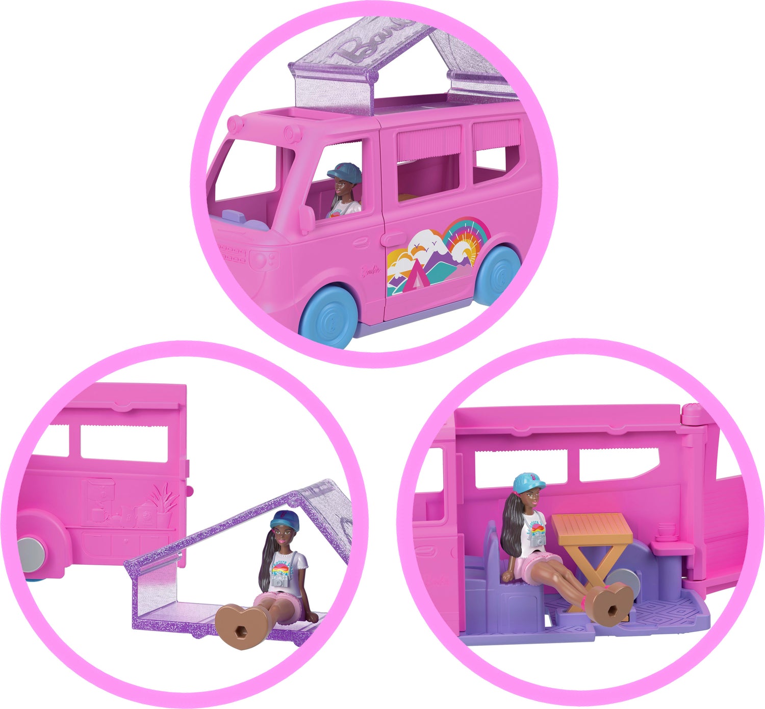 Barbie Mini Land Collectible Playsets with 1.5-Inch Doll and Interactive Play Areas for Storytelling Fun