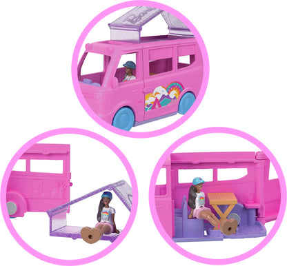 Barbie Mini Land Collectible Playsets with 1.5-Inch Doll and Interactive Play Areas for Storytelling Fun