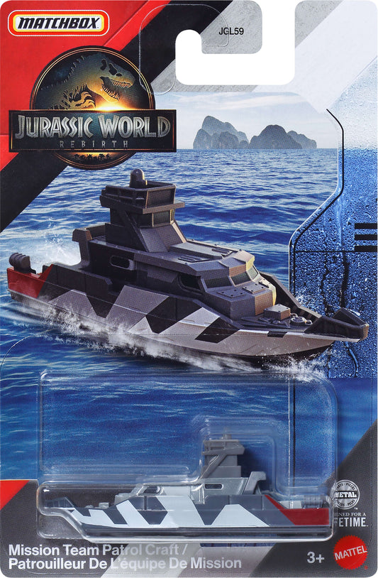 Matchbox Jurassic World Toy Car or Truck, 1:64 Scale Die-Cast Toy Vehicle (Styles May Vary)
