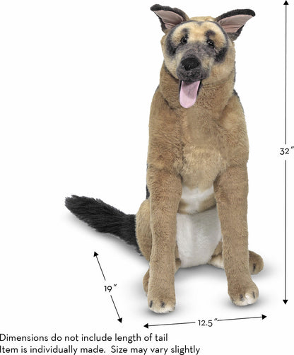 LOCAL PICK-UP ONLY - German Shepherd Giant Stuffed Animal