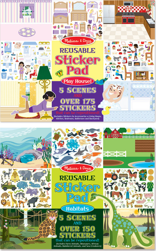 Reusable Sticker Pad - Play House!
