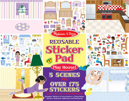Reusable Sticker Pad - Play House!