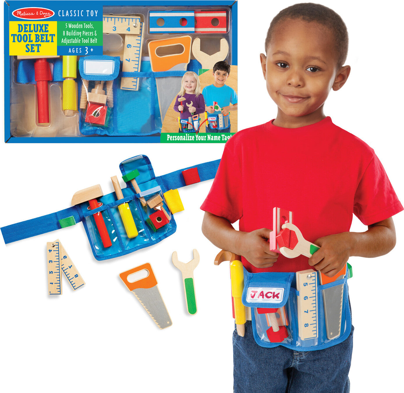 Deluxe Wooden Tool Belt Set