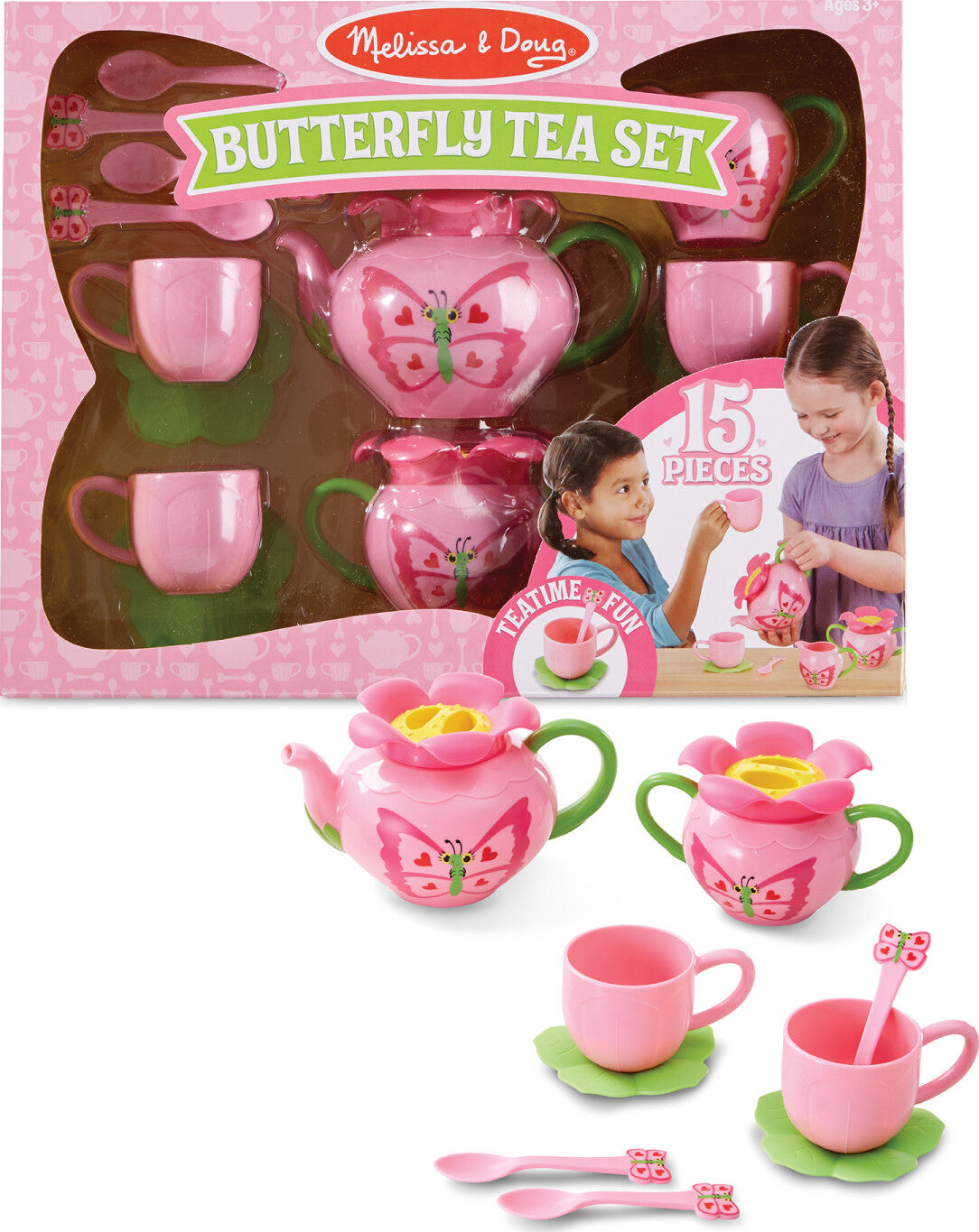 Bella Butterfly Pretend Play Tea Set