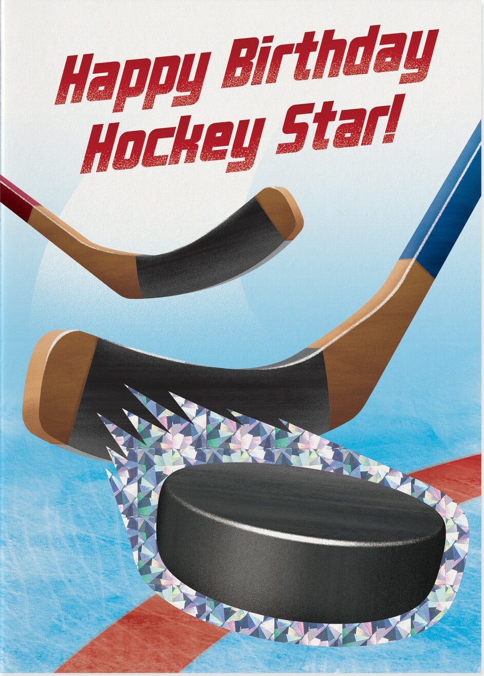 Hockey Star Birthday Card
