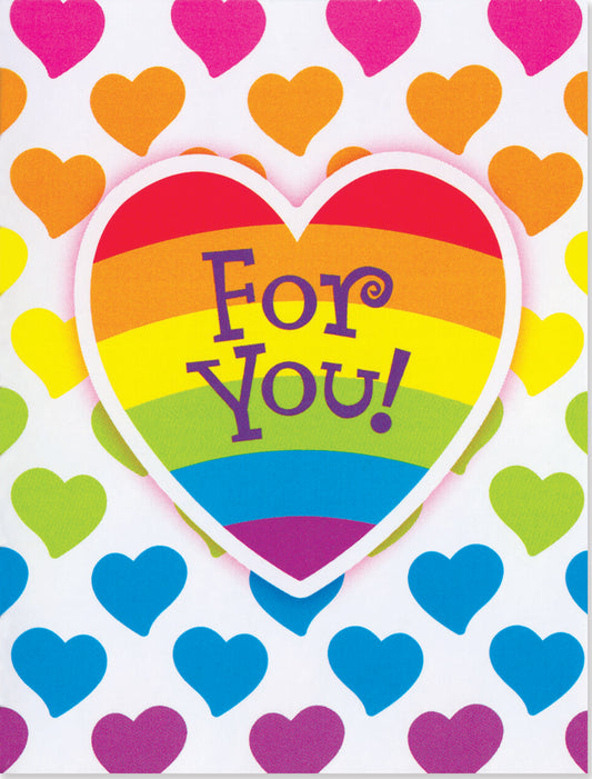 Rainbow Heart Card