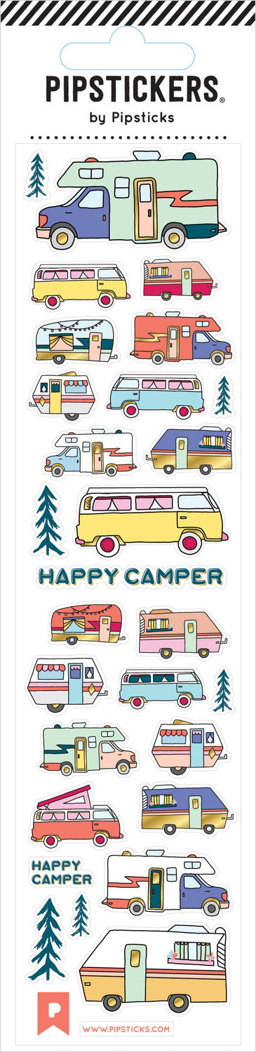 Stickers -  Happy Camper (2x8)
