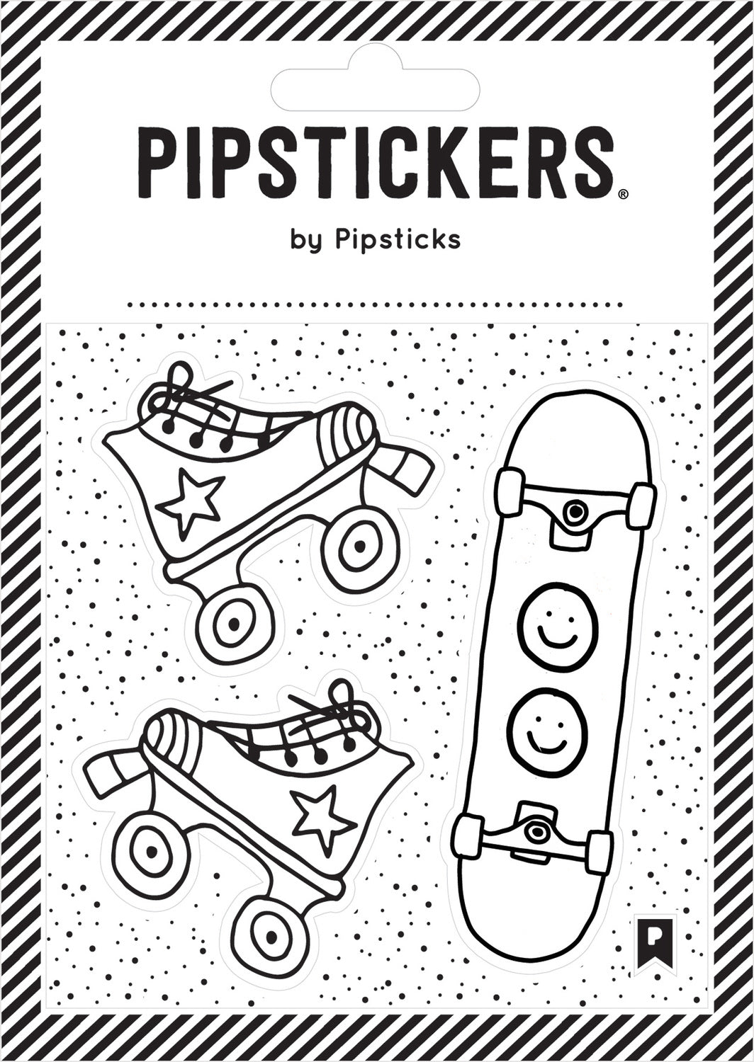 Stickers -  Color-in Skate Park (4x4)