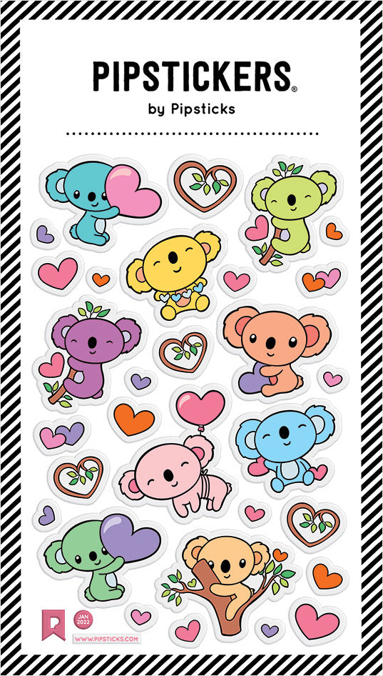 Stickers -  Puffy Pastel Koalas