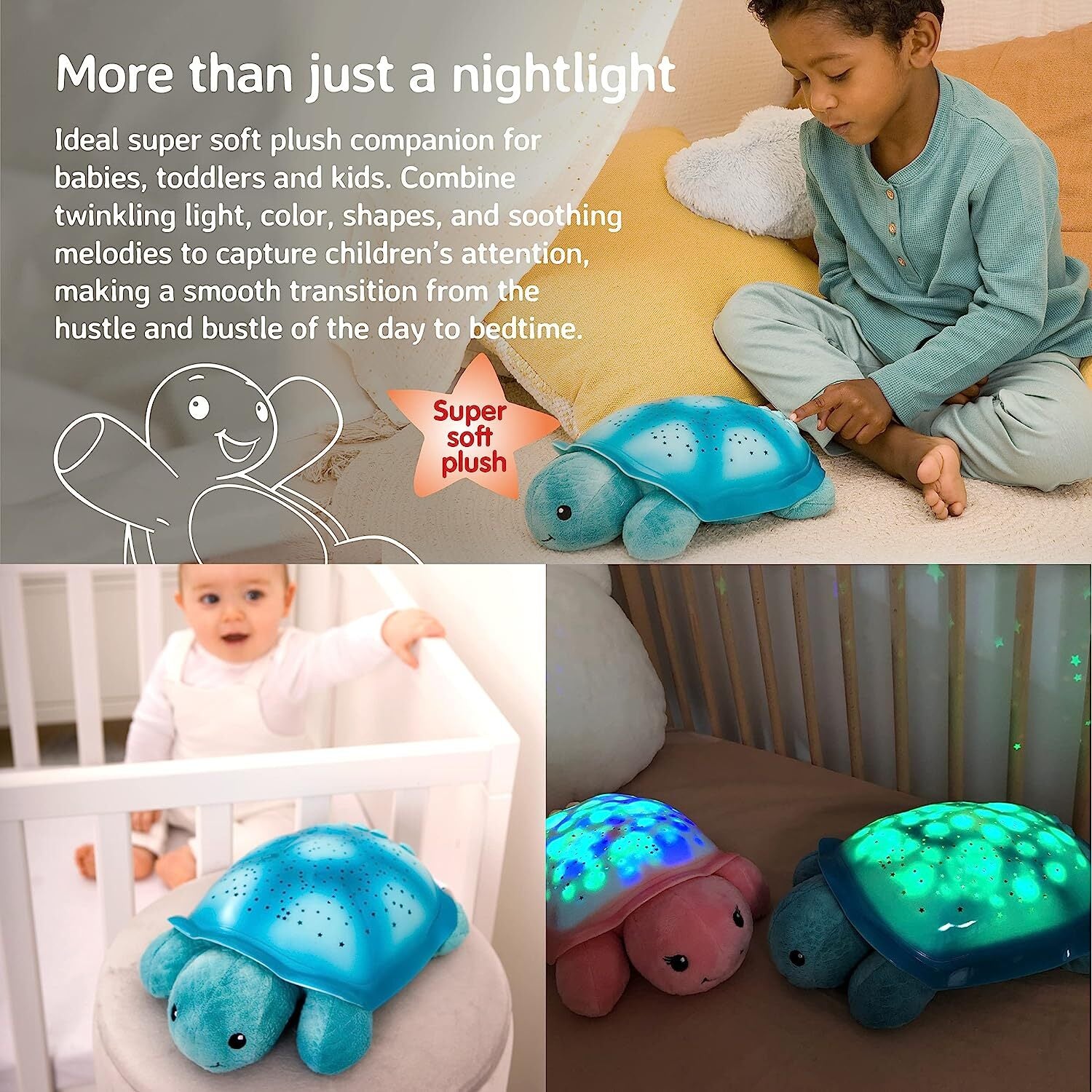 Twinkling Twilight Turtle - Aqua