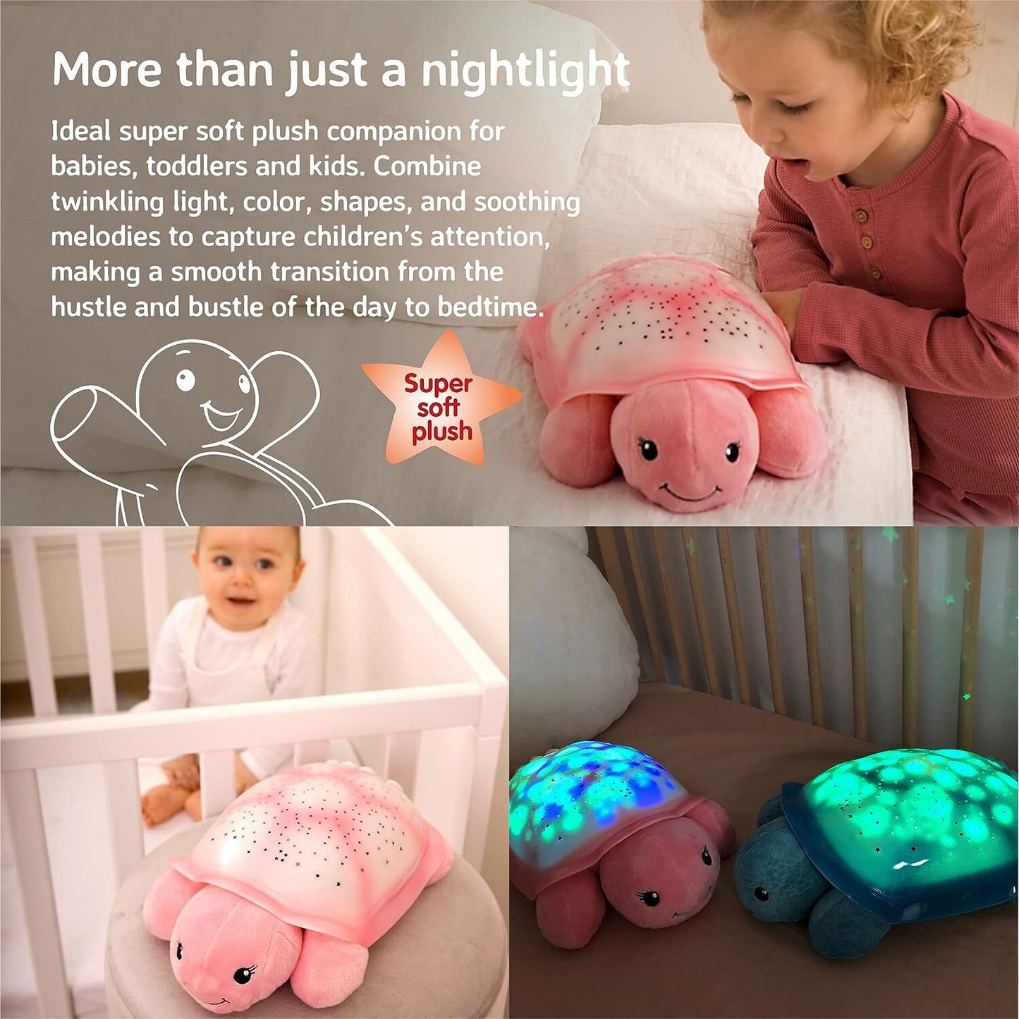 Twinkling Twilight Turtle - Pink