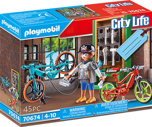 Playmobil Bike Workshop Gift Set