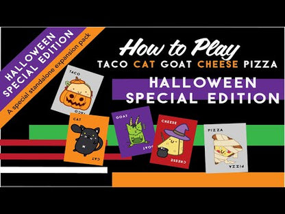 Taco Cat Goat Cheese Pizza Card Game - Halloween Special Edition