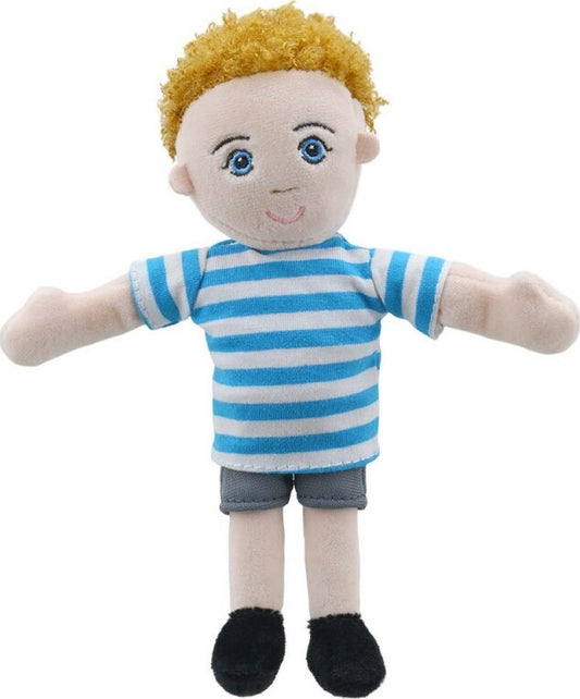 Finger Puppets - Boy (Blue/White Top)