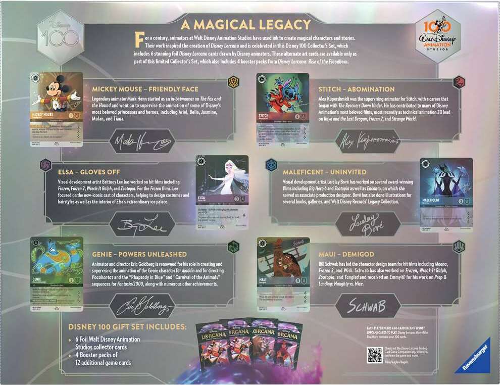 lorcana d100 cards Disney Lorcana: D100 Collector's Edition TCG Gift Set – Franklin's Toys