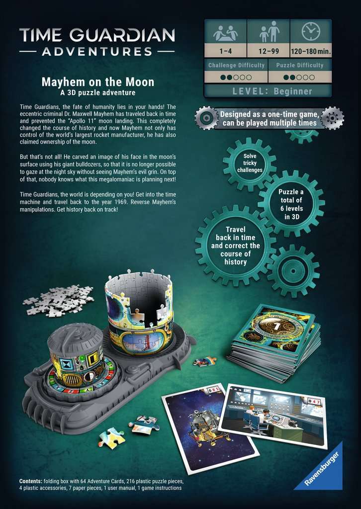 Mayhem on the Moon (216 pc 3D puzzle Adventure)