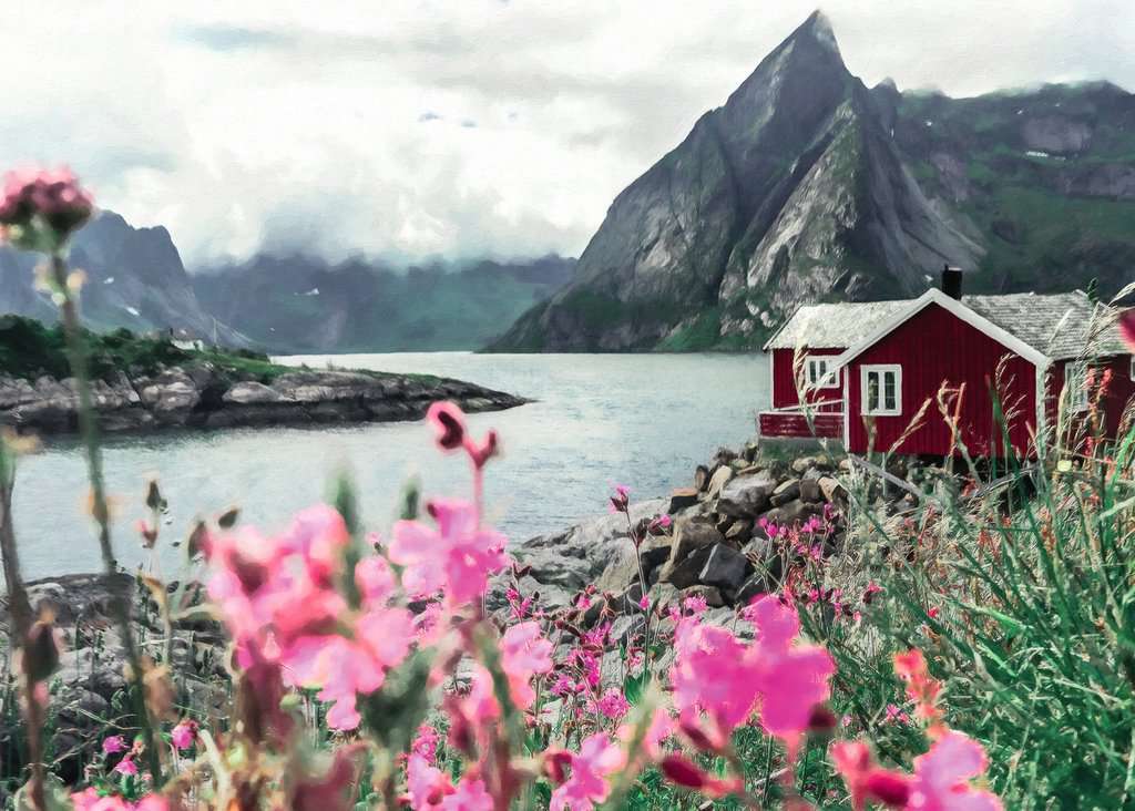 Scandinavian Places - Reine Lofoten Norway Puzzle (1000 pc)