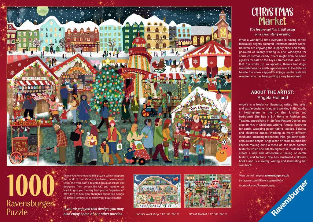 Jigsaw Puzzle Christmas Market - 1000 Pieces Puzzle