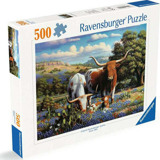 Loving Longhorns (500pc Puzzle)