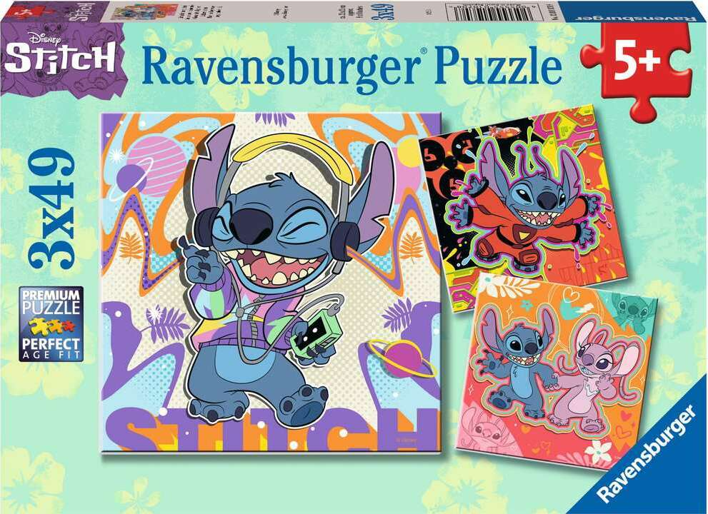 Stitch (3x49 Piece Puzzle) – Franklin's Toys