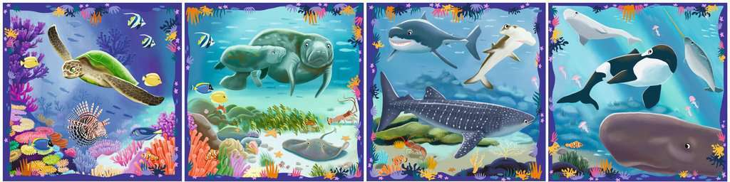Puzzle Up - Ocean Life Puzzle (64, 72, 81, 90 pc)