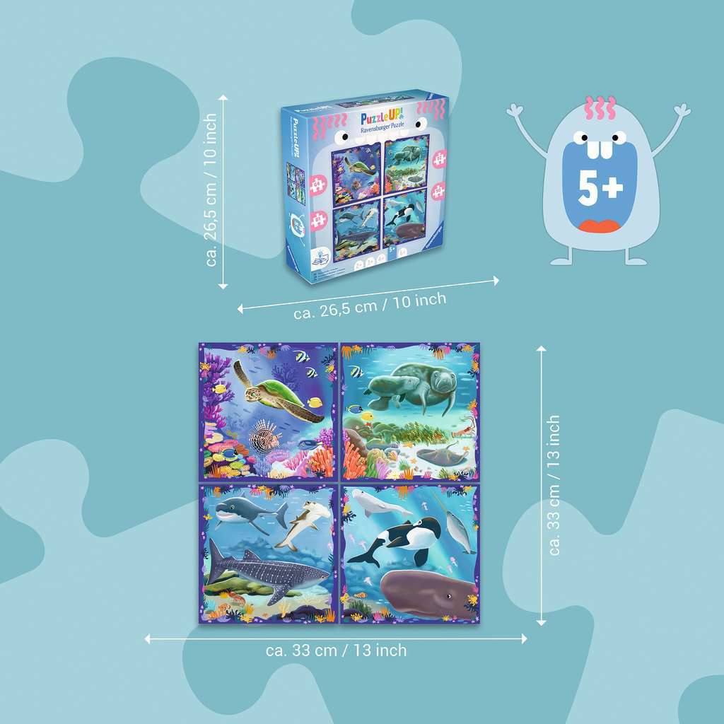 Puzzle Up - Ocean Life Puzzle (64, 72, 81, 90 pc)