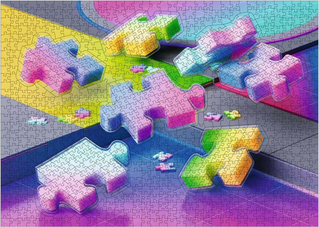 Karen Gradient Cascade META (1000 pc Puzzles)