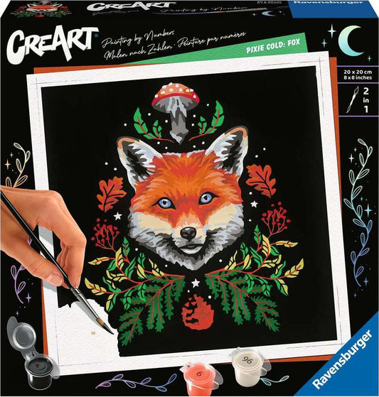 CreArt Pixie Cold: Fox 8x8 Paint by Number