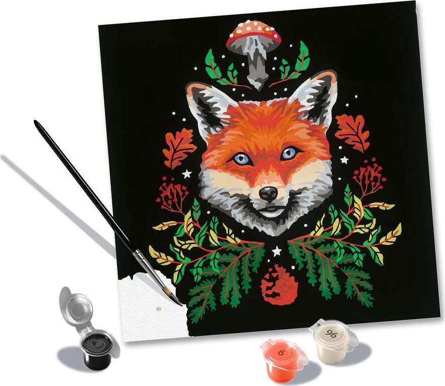 CreArt Pixie Cold: Fox 8x8 Paint by Number