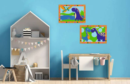 CreArt Jr: Paint-By-Number -  Land of the Dinosaurs (2 images) Age 5+