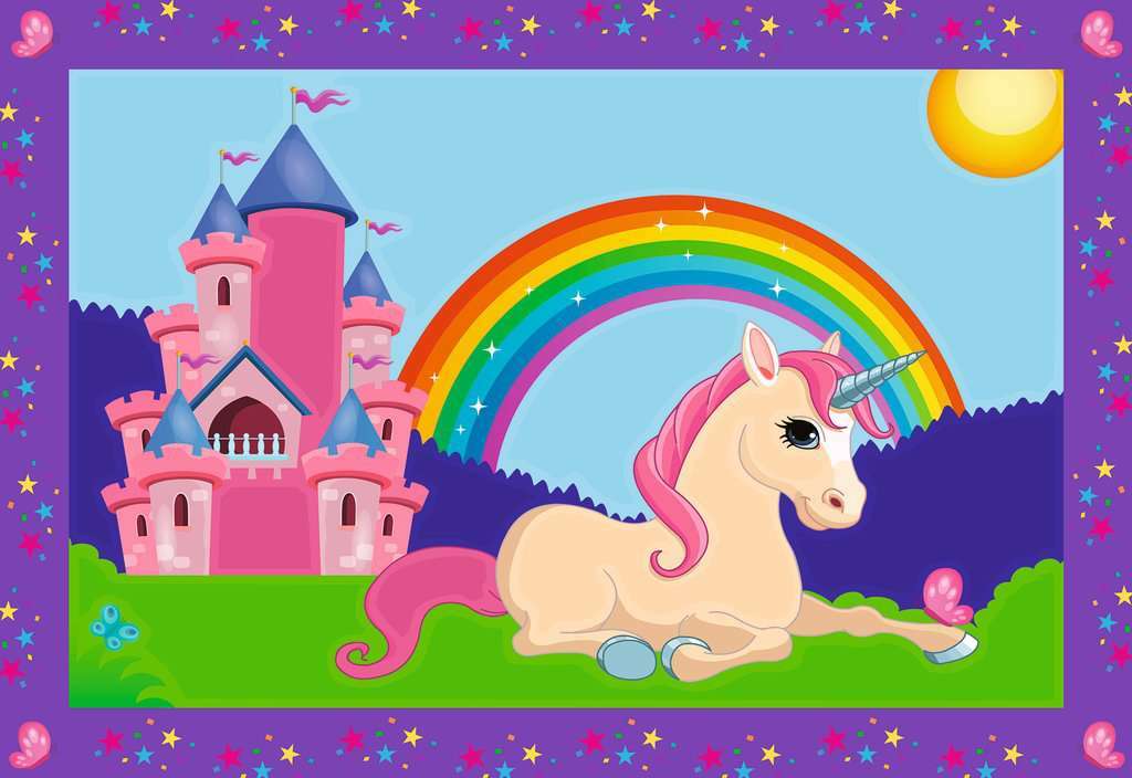 CreArt Jr: Paint-By-Number - Magical Unicorns (2 images) Age 5+