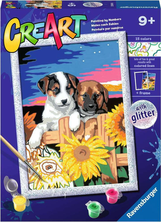 CreArt: Sunset Paw-fection Paint by Number