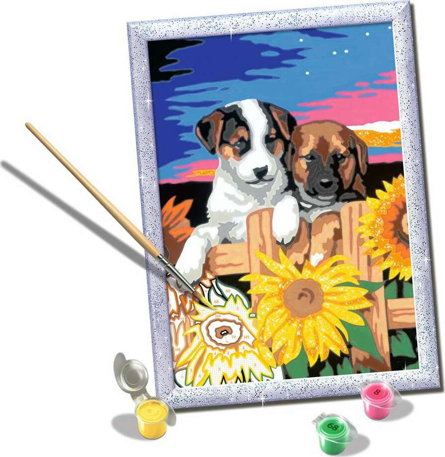 CreArt: Sunset Paw-fection Paint by Number