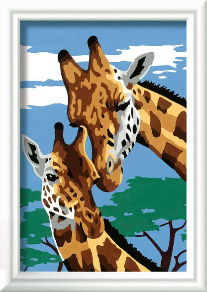 CreArt: Cute Giraffes 5x7 Paint by Number