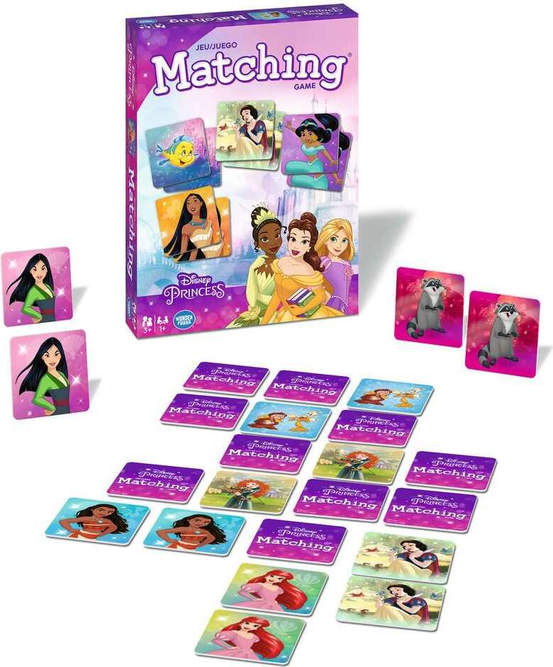Princess Matching Game - Trilingual