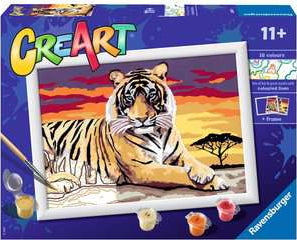 CreArt: Paint-By-Number Majestic Tiger 7x10
