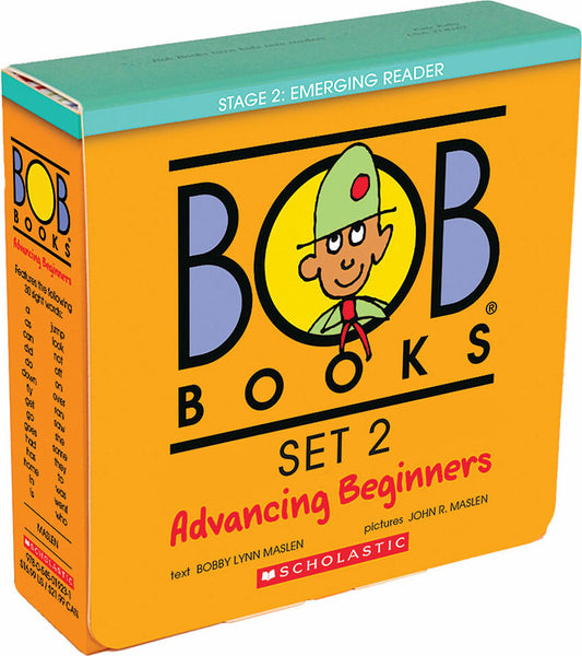 Bob Books - Advancing Beginners Box Set | Phonics, Ages 4 and up, Kindergarten (Stage 2: Emerging Reader): 8 Books for young readers