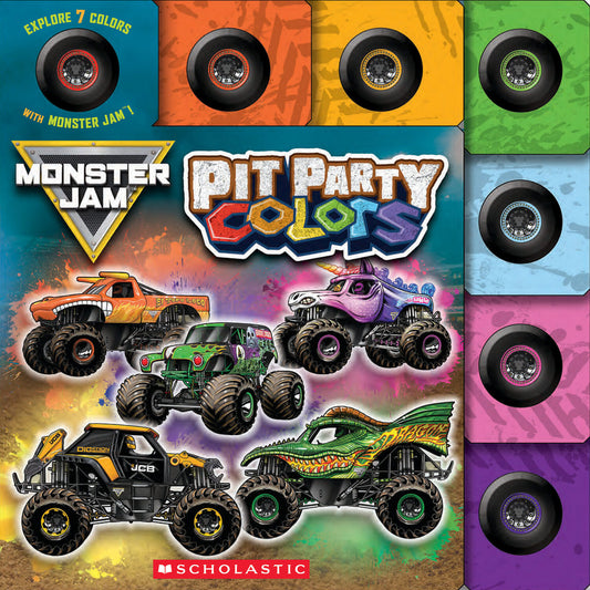 Pit Party Colors (Monster Jam Interactive Board Book with Tabs)