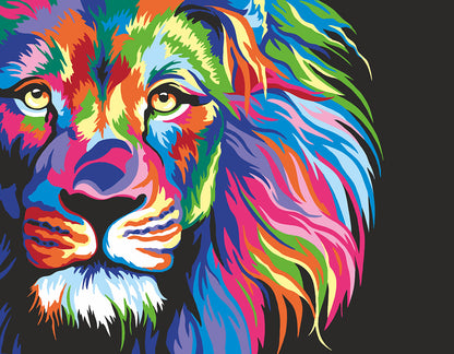 Artwille Paint By Number Neon Lion
