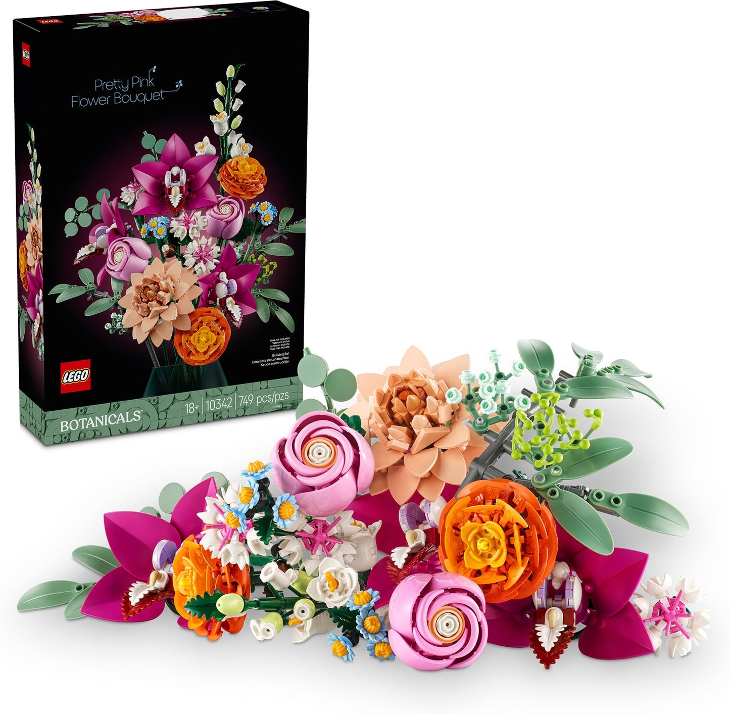 LEGO BOTANICALS Pretty Pink Flower Bouquet