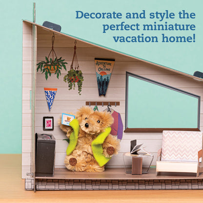 KLUTZ DIY Miniature Cozy Bear Cabin