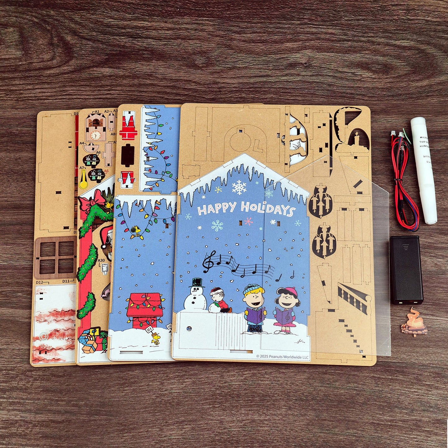 Peanuts Christmas DIY Book Nook Kit