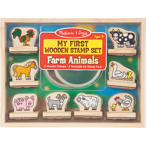 My First Wooden Stamp Set - Farm Animals